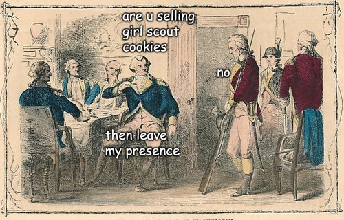untold adventures of george washington - are u selling girl scout cookies ho then leave my presence