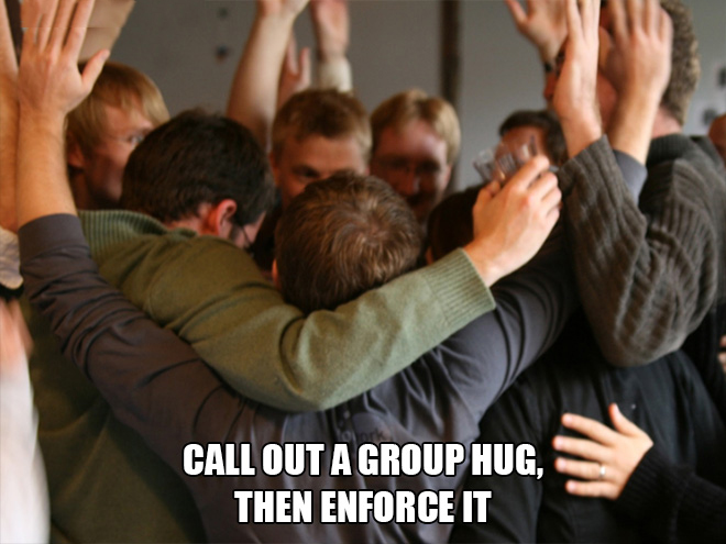 fun elevator pranks - Nacidos para La Libertad - Call Out A Group Hug, Then Enforce It