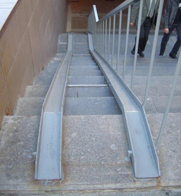 work fail wheelchair stair ramp