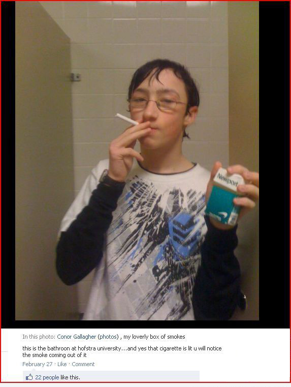 millennial memes - In this photo Conor Gallagher photos, my loverly box of smokes this is the bathroon at hofstra university...and yes that cigarette is lit u will notice the smoke coming out of it February 27 Comment 22 people this.