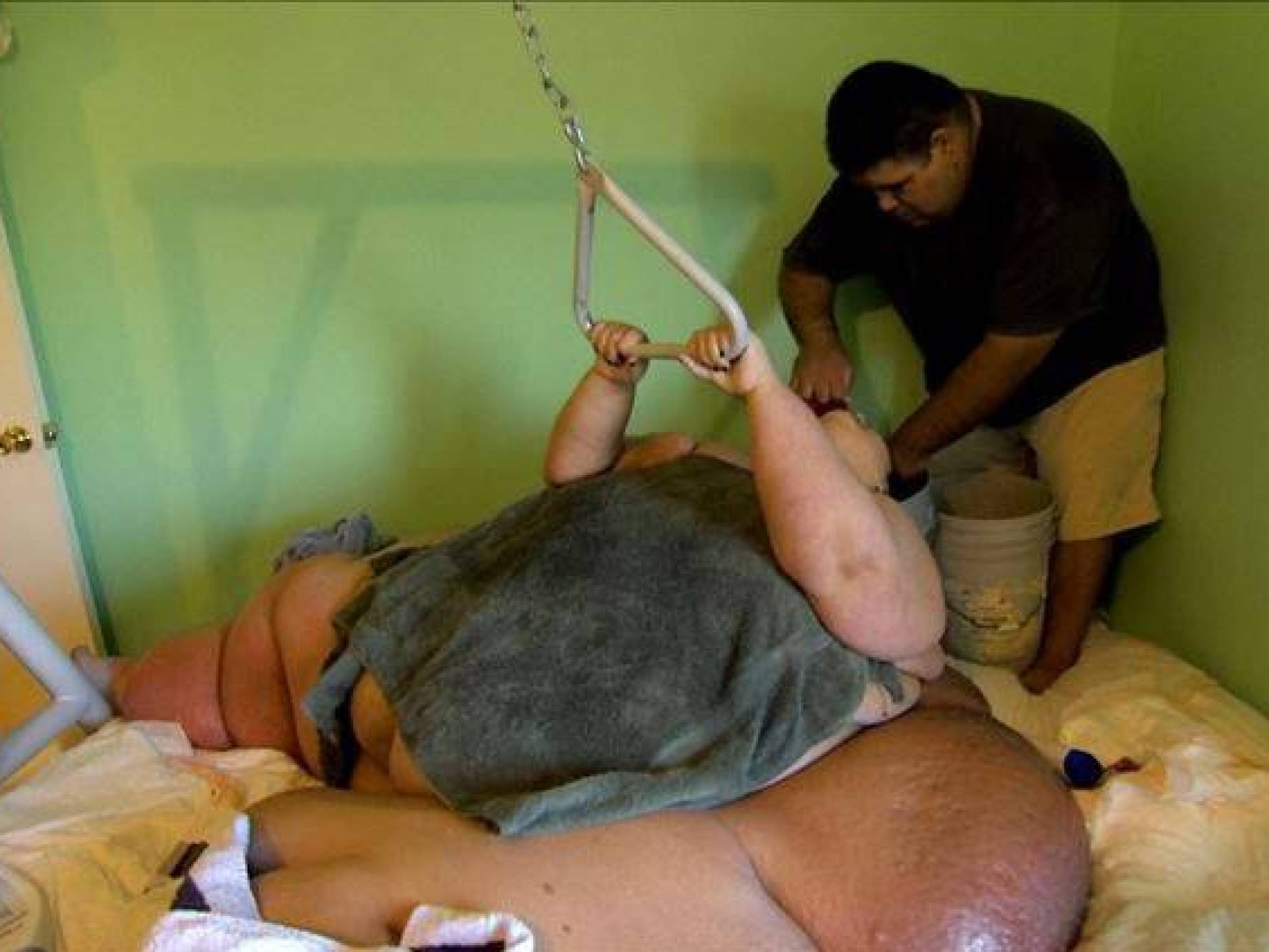 Mayra had no mobility whatsoever. Chains, supporters, hoists, and lifts were used just for basic bathing.