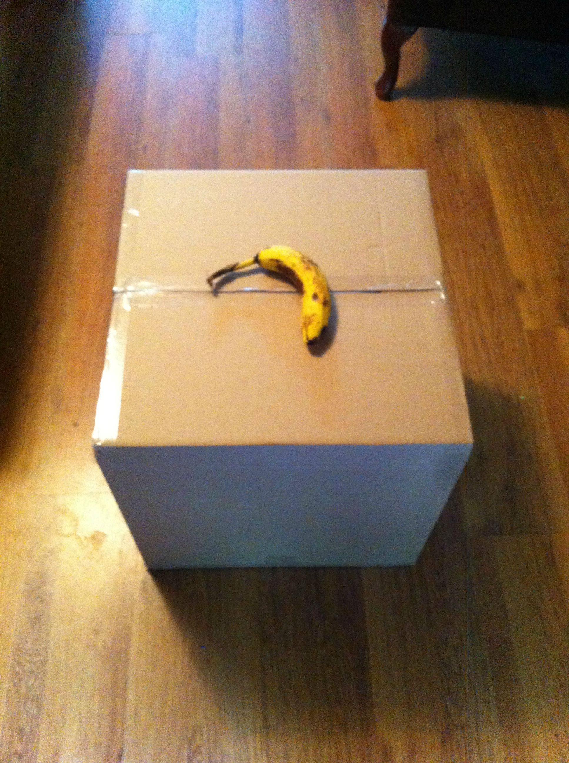 Step 10: Tape it up and you're ready to go! (Banana for scale)