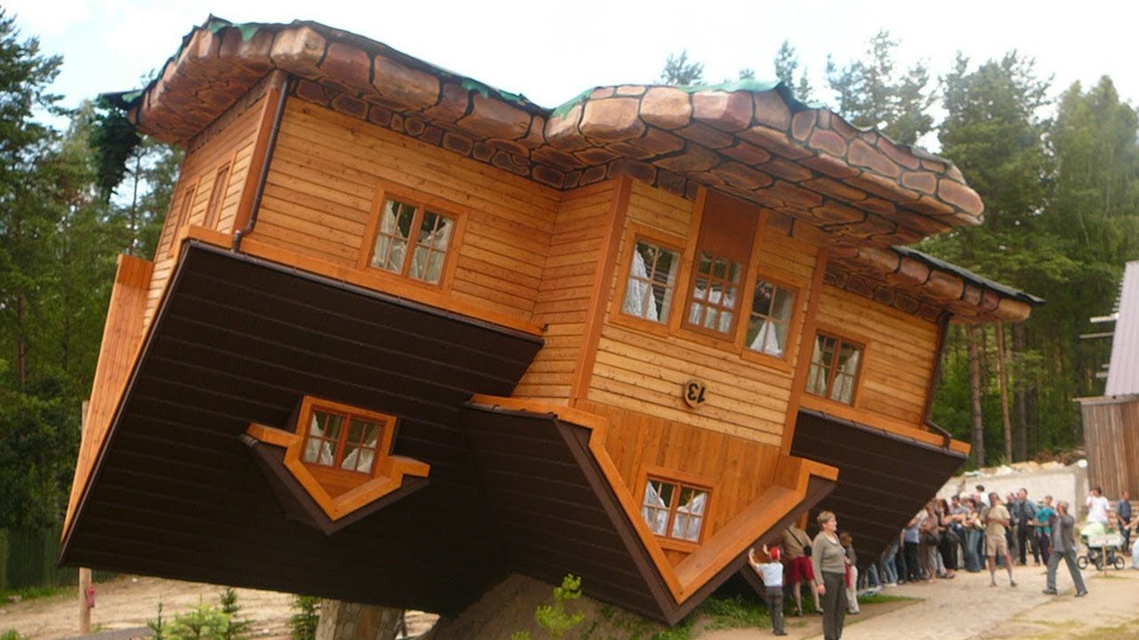 The Upside-Down House (Szymbark, Poland)