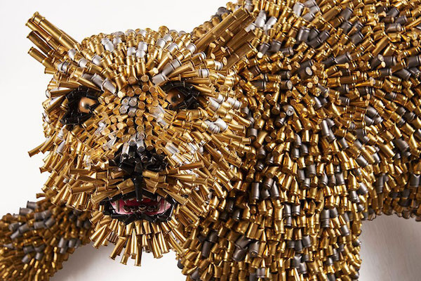 Artist Turns Bullet Shells Into Works of Art