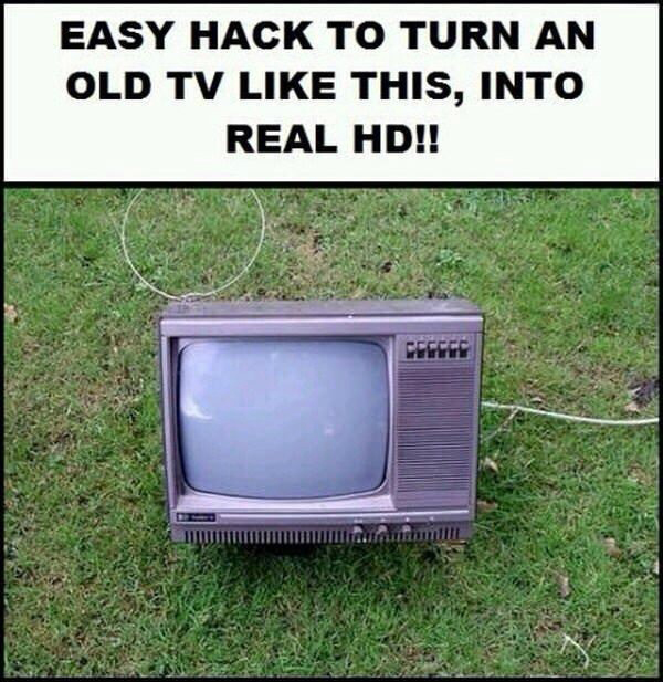 Life Hack: How To Turn an Old TV to HD