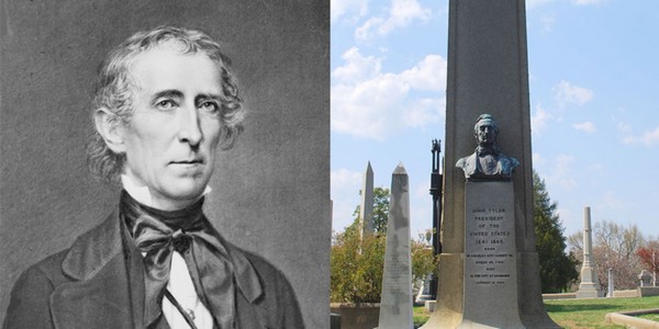 John Tyler, America's 10th President, has two living grandchildren.  He had a son, Lyon, at age 63. Lyon would have Lyon Jr. and Harrison at 71 and 75, respectively. Both are still alive today and in their 80's.