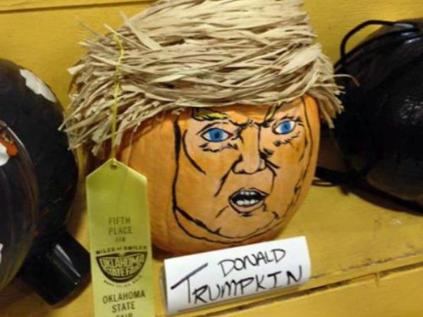 scariest pumpkin ever - Fifth Place Donald Trumpkin Oklahoma State