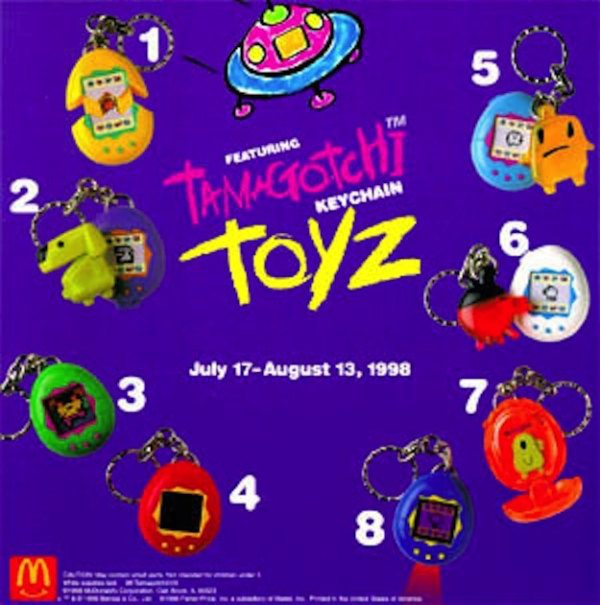 Tamagotchi Keychains (1998)