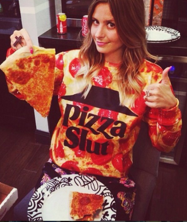 pizza girl hot girls eating pizza