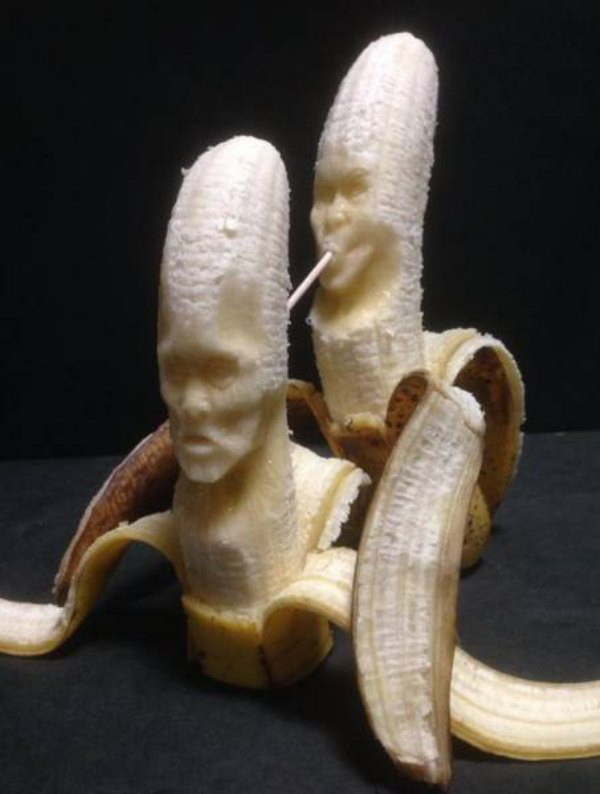 cool food man in banana