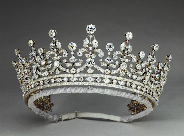 A royal tiara (one of many) inQueen Elizabeth’s Collection.