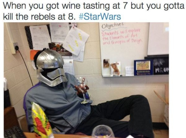 communication - When you got wine tasting at 7 but you gotta kill the rebels at 8. Objectives Stunts will