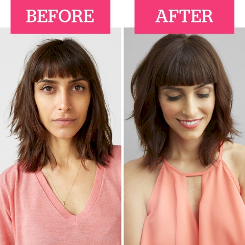 Your bangs keep looking greasy but you're in a hurry? Only wash the front part of your hair for that fresh look.