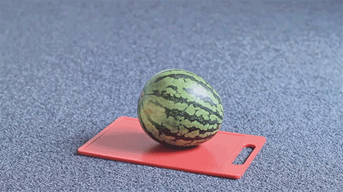 oddly satisfying - watermelon plunger gif