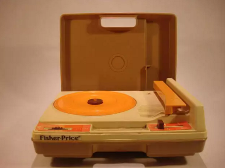 Fisher-Price record player.