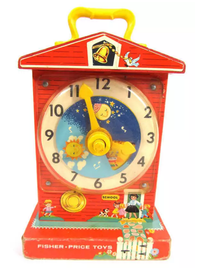 Fisher-Price Music Box Clock.