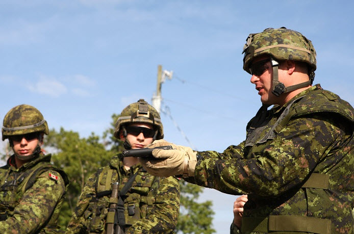 14. Canada: 68,250 active personnel.