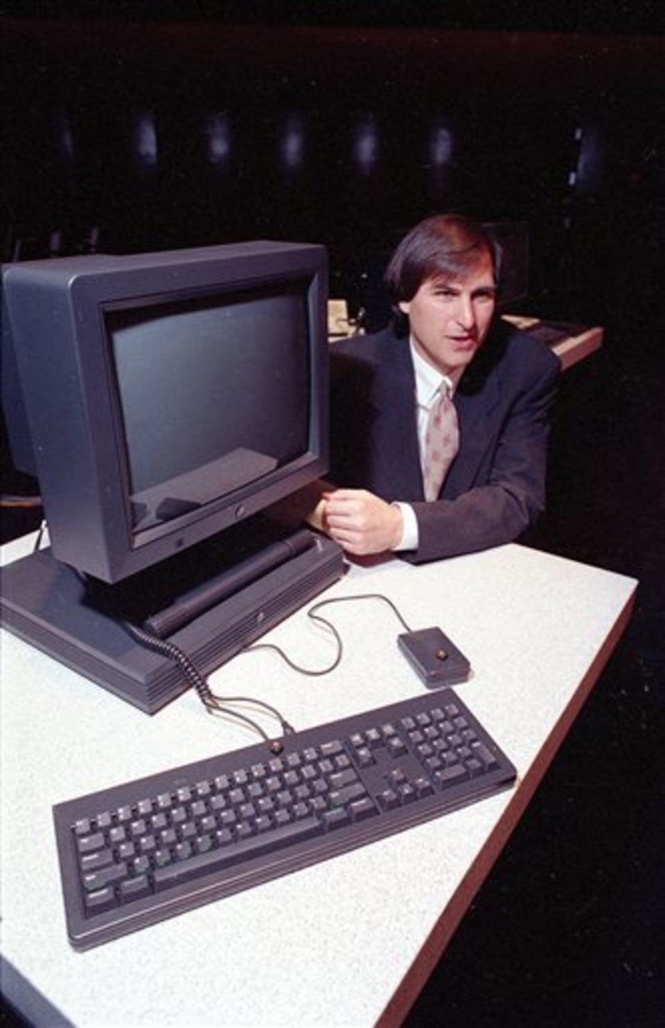 Steve Jobs when he was still president and chief-executive at NeXT Computer.