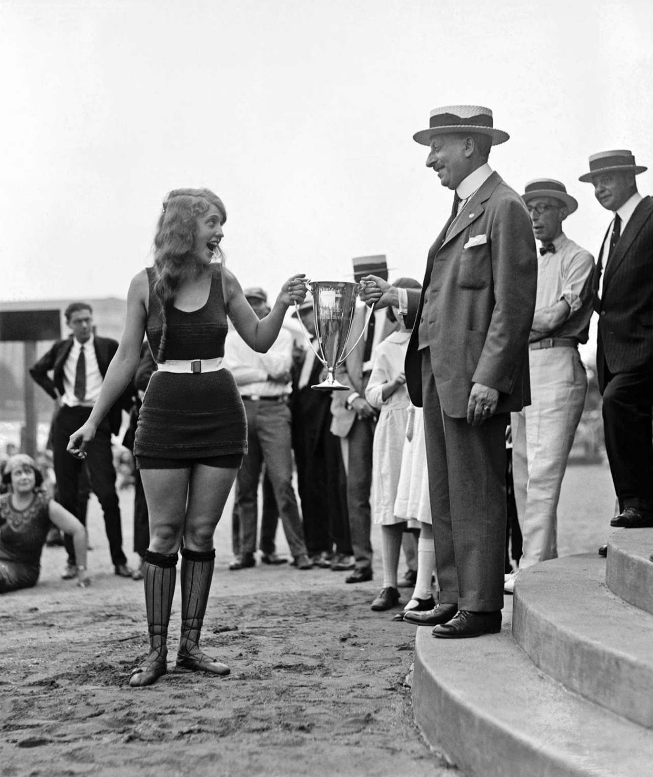 Eva Fridell, 17, wins first prize in the Washington Tidal Basin Beauty Contest in 1992.