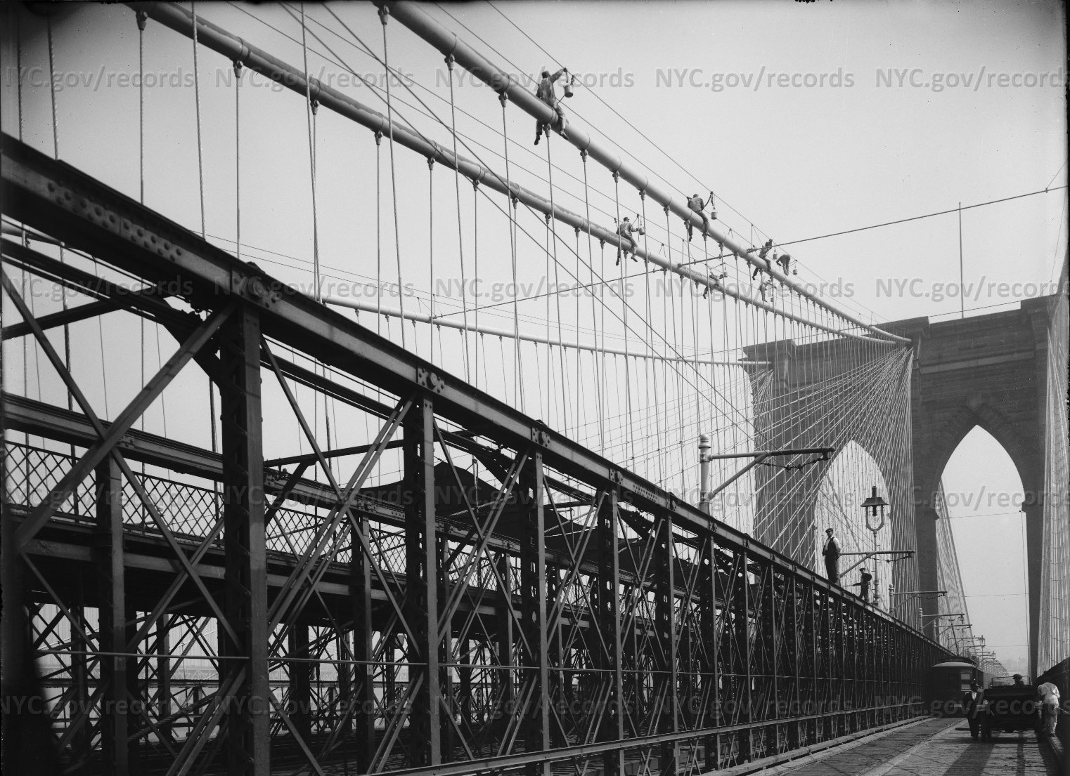 Brooklyn Bridge in 1914.