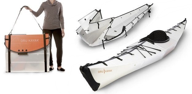 A portable kayak.