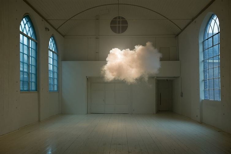 Inside cloud.