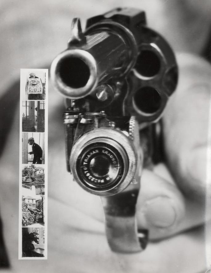 Before phone cams were a thing people took selfies with a gun.
