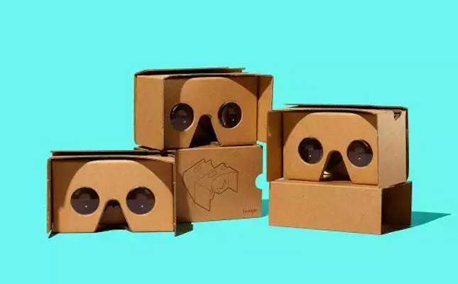 Cardboard Virtual Reality. While some advanced virtual reality devices cost a fortune, these cardboard ones can be made for free with online instructions and a simple link to the app.