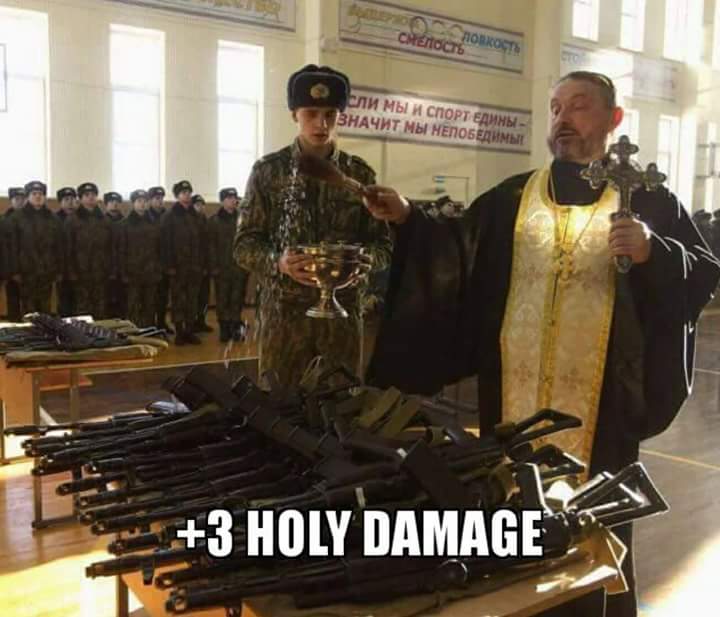 memes - +3 holy damage