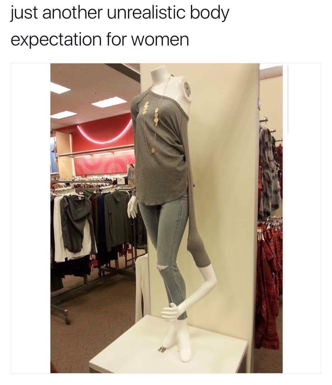 meme stream - unrealistic body expectations meme - just another unrealistic body expectation for women