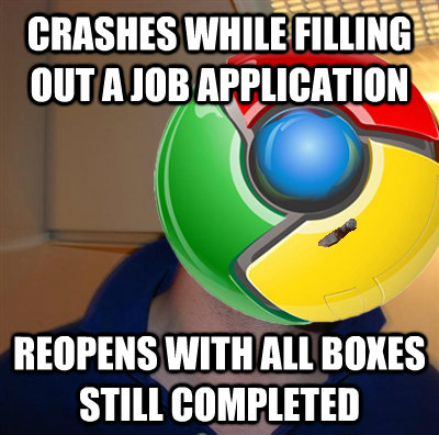 memes - ireland - Crashes While Filling Out A Job Application Reopens With All Boxes Still Completed