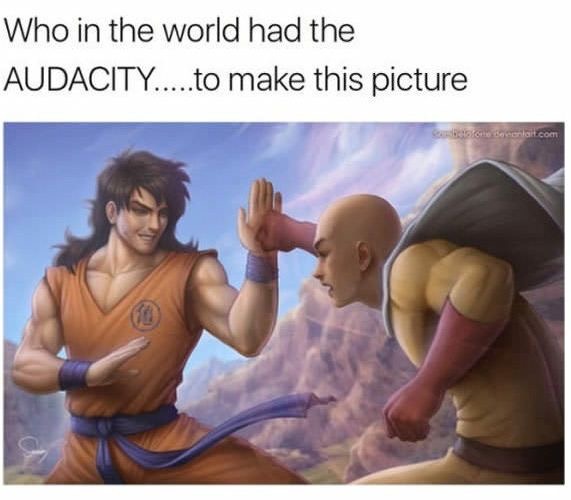 yamcha one punch man - Who in the world had the Audacity.....to make this picture e dentart.com