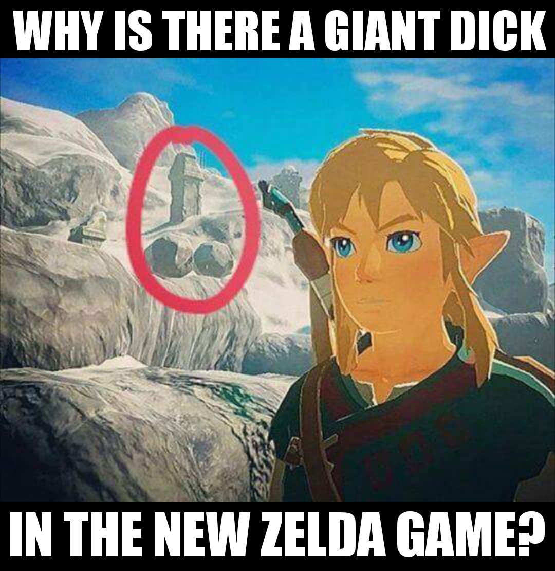 successful black man meme - Why Is There A Giant Dick In The New Zelda Game?