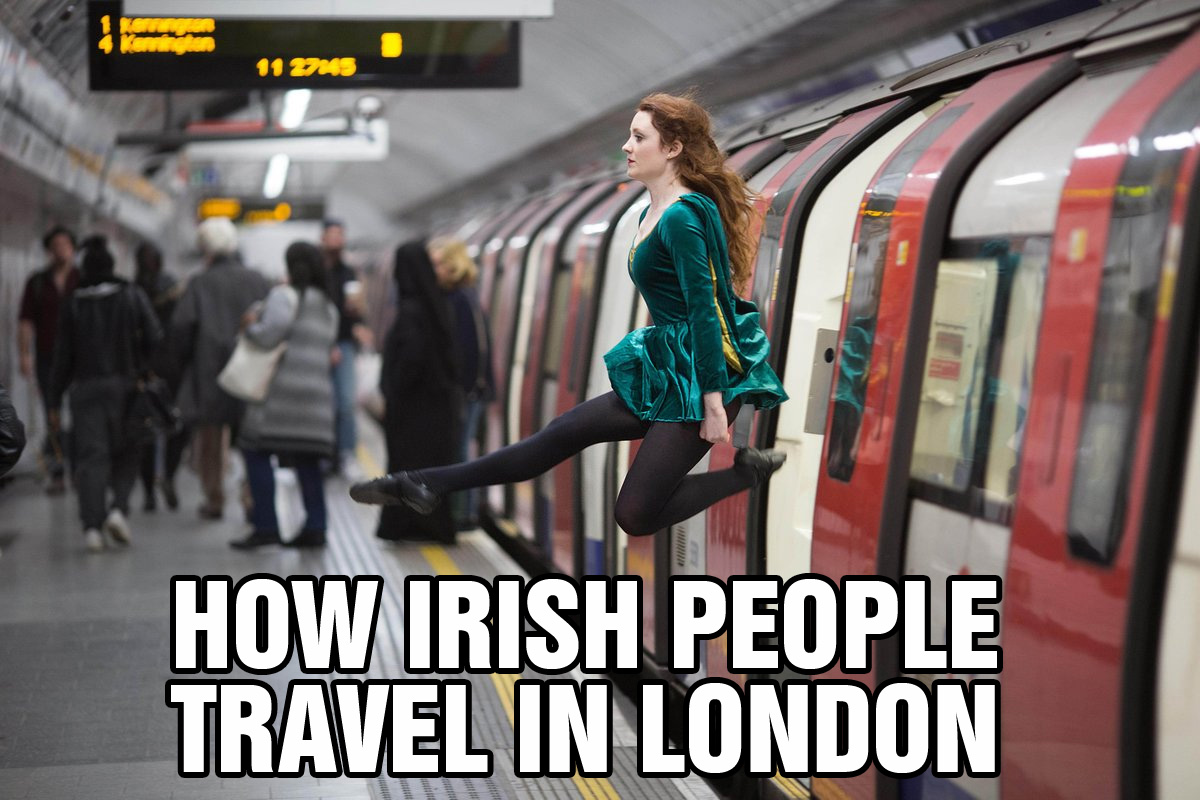 memes - st patrick's day trafalgar square london - un 11 14 wwwww How Irish People Travel In London