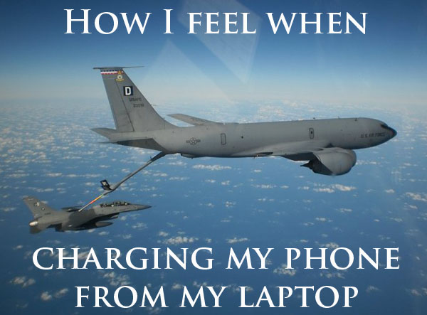aviation funny quotes - How I Feel When Charging My Phone From My Laptop