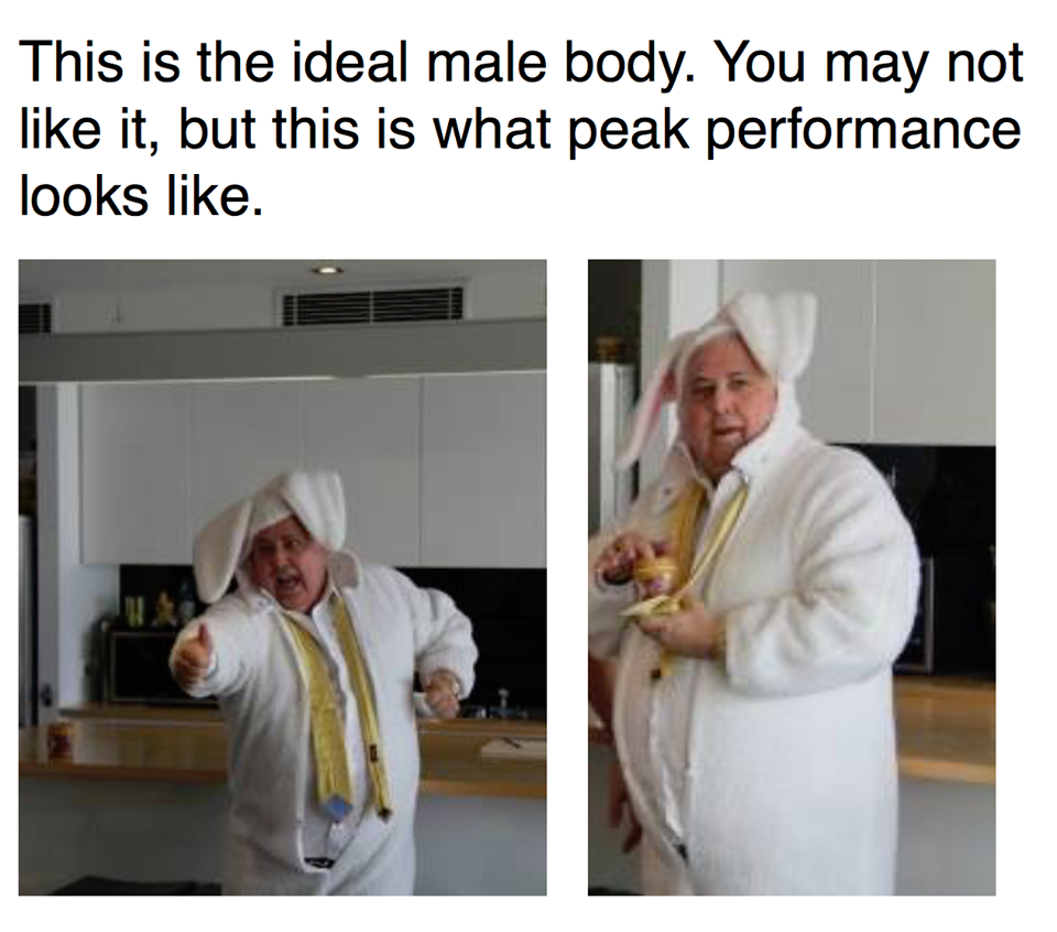 presentation - This is the ideal male body. You may not it, but this is what peak performance looks .
