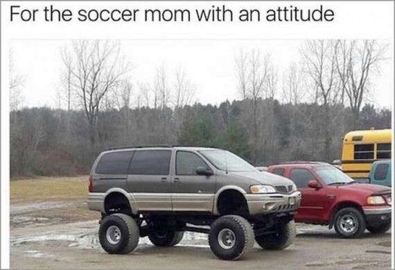 memes - minivan truck meme - For the soccer mom with an attitude