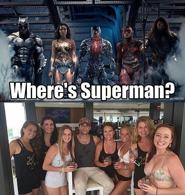 memes - batman flash wonder woman - Where's Superman?