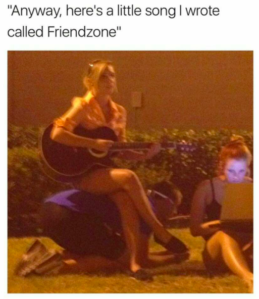 album cover - "Anyway, here's a little song I wrote called Friendzone"