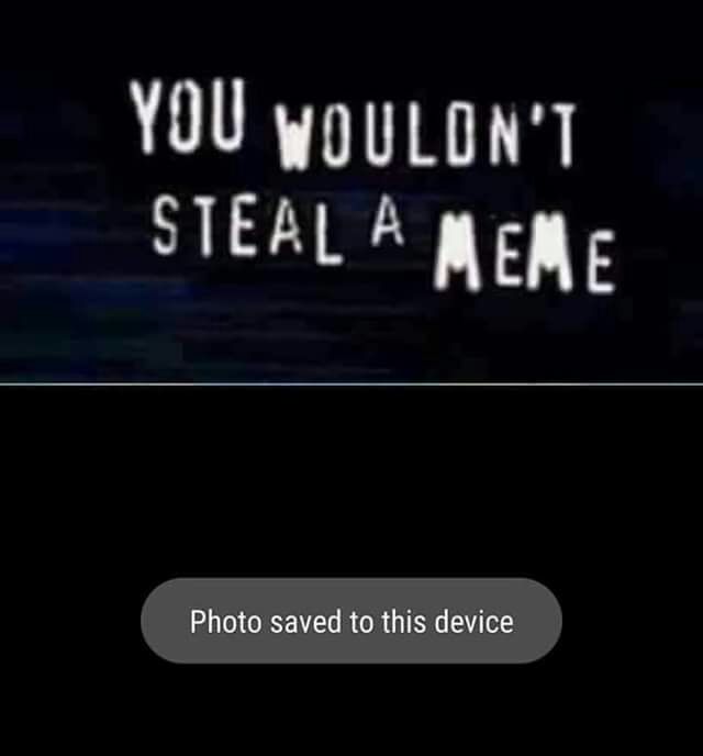 meme stealer meme - You Wouloni. Steala Meme Photo saved to this device