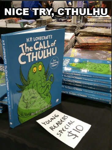 Meme of a book for the call of Cthulhu