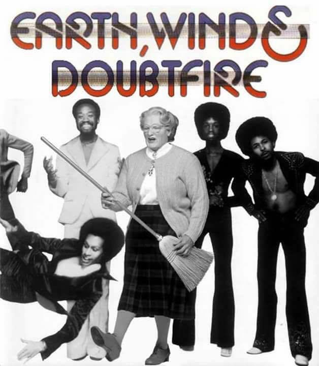 Earth Wind And Doubtfire music album spoof