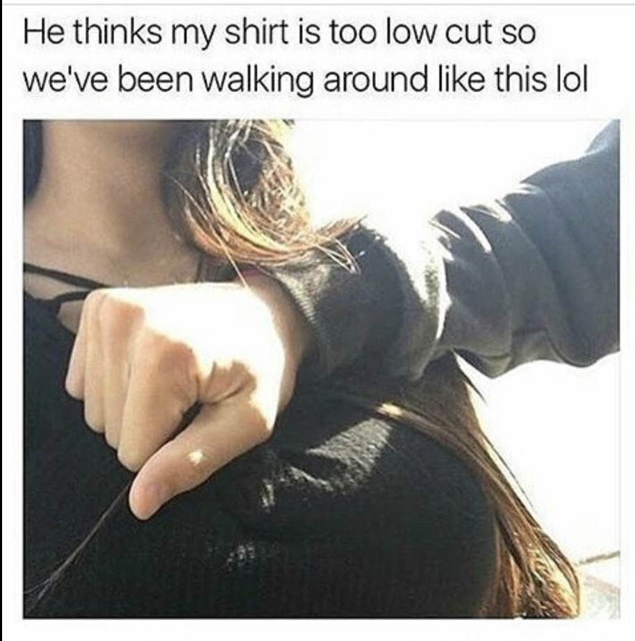 low cut meme - | He thinks my shirt is too low cut so we've been walking around this lol