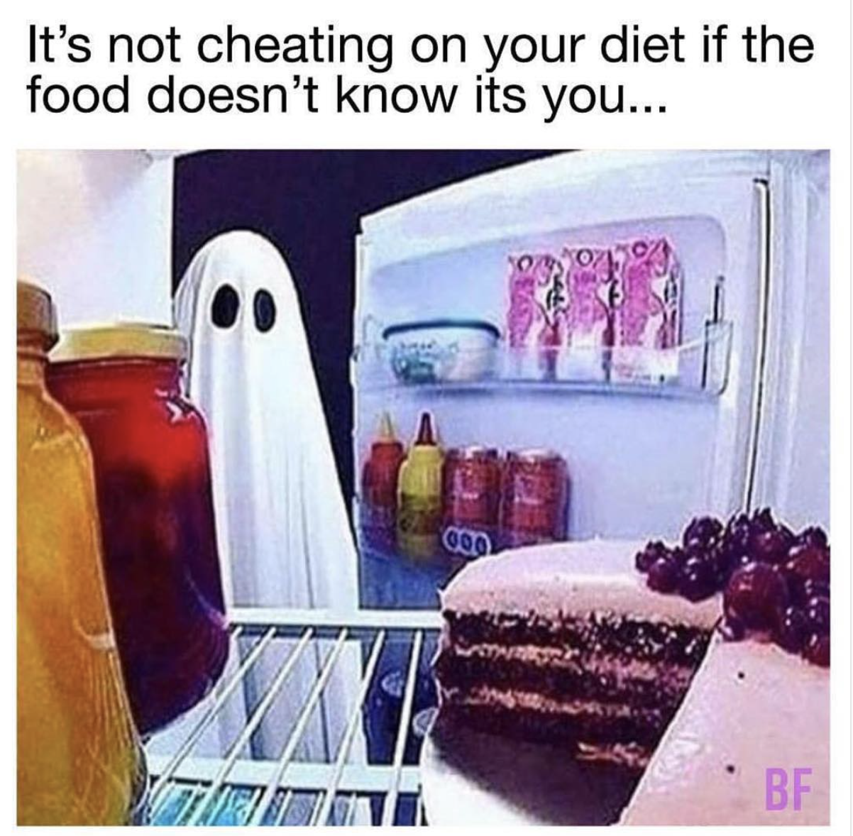 it's not cheating on your diet if - It's not cheating on your diet if the food doesn't know its you... 000 The
