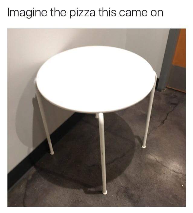 memes - Pizza - Imagine the pizza this came on