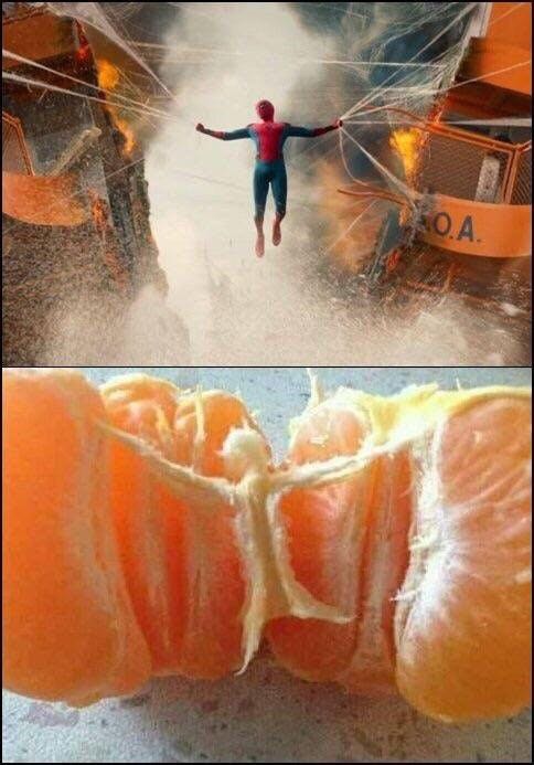 memes - spiderman orange meme