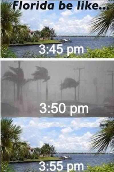 florida weather meme - Florida be .