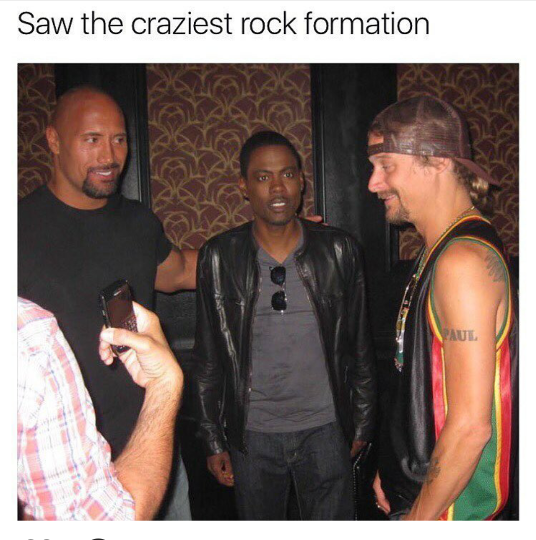 rock chris rock kid rock - Saw the craziest rock formation