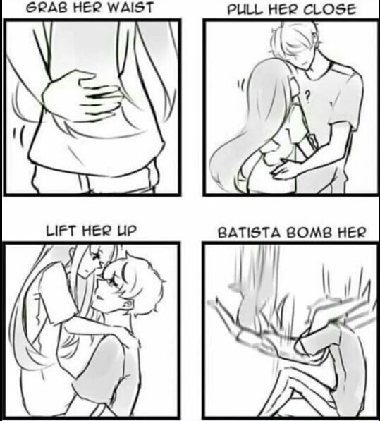 Webcomic on how to pick up a girl and body slam her.