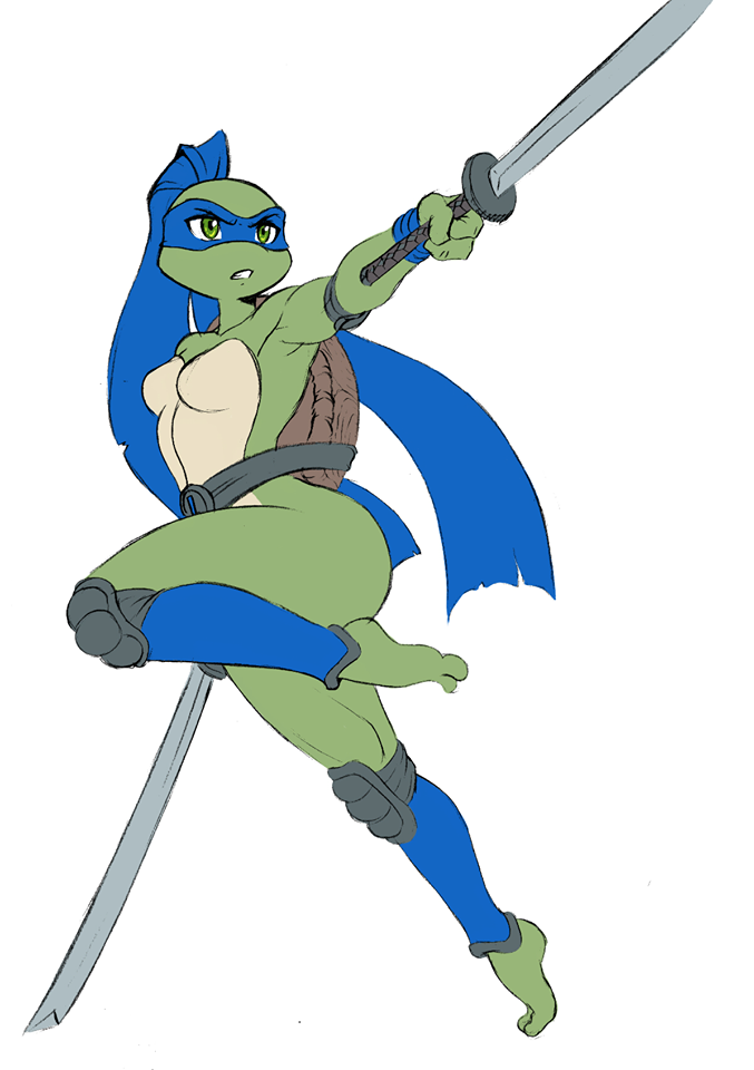 Artist Creates Gender-Swapped Ninja Turtle Characters 